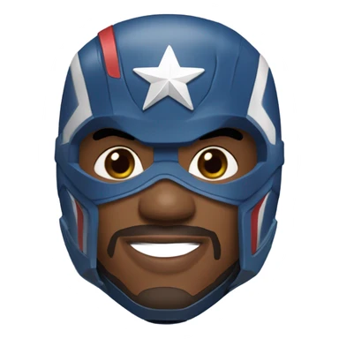 Anthony Mackie Captain America sticker