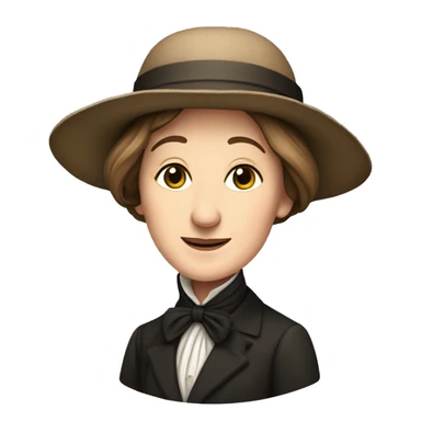 George Eliot (real name Mary Ann Evans) british writer sticker