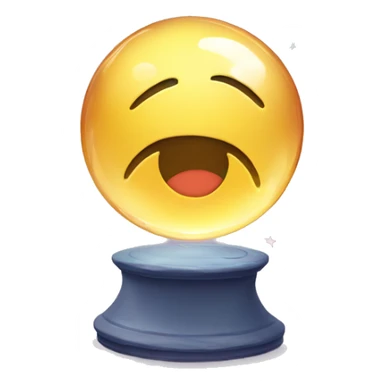 crystal ball with big stars floating around sticker