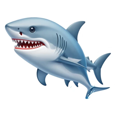 Tiburón con zapatillas de nike sticker