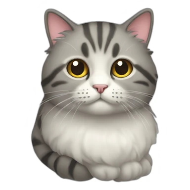 puffy cat sticker