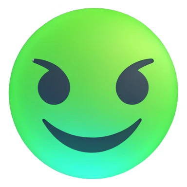 Shopify logo glowing with bright green glow in 3D emoji style sticker