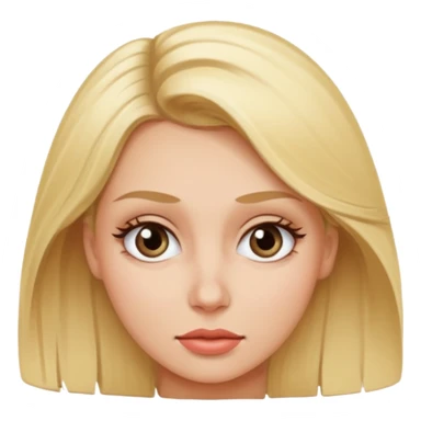 pretty blonde rolls her eyes sticker