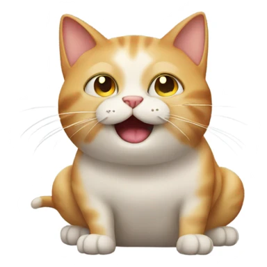 Cat farting sticker