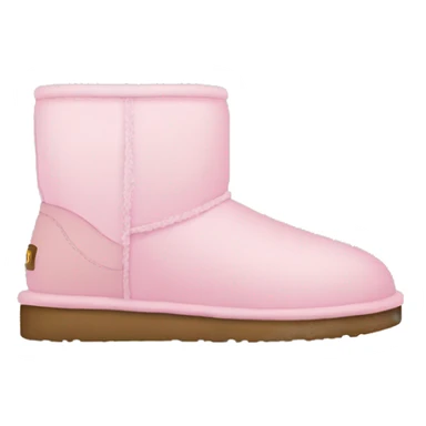 Botas uggs con rosa pastel sticker