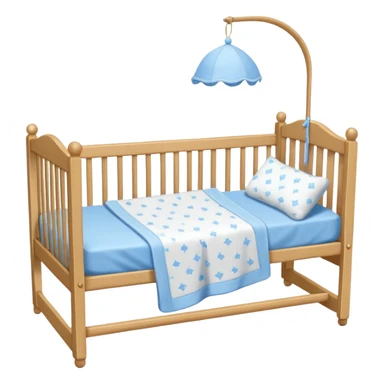 Cot baby sticker