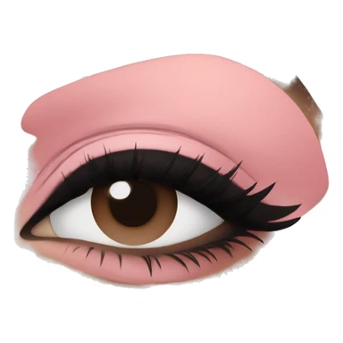 Soft pink eyeshadow sticker