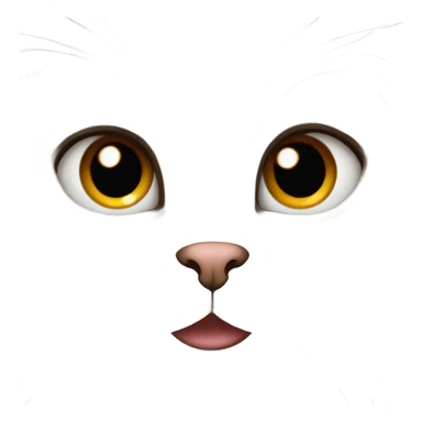 A cat with long eyelashes and brown eyes sticker