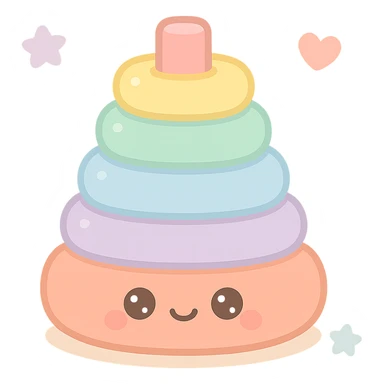 stacking rings baby toy vibrant colors classic design safe for infants sticker