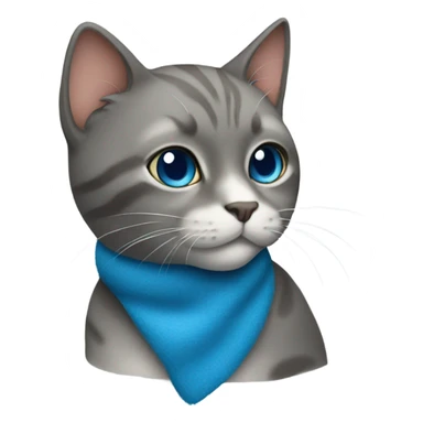 Blue cat sticker