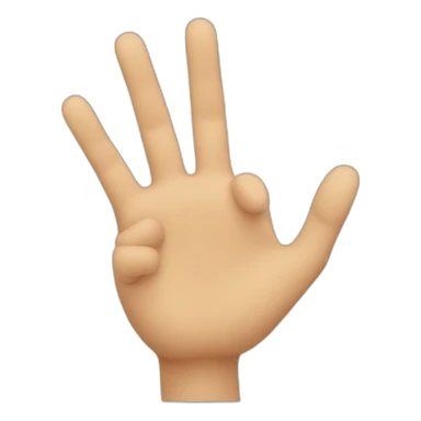 an ok hand gesture with a face in the middle sticker