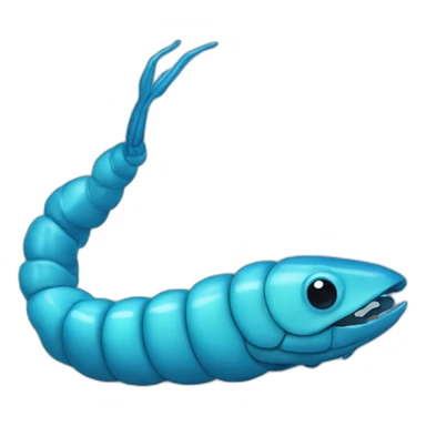 Crevette bleue sticker