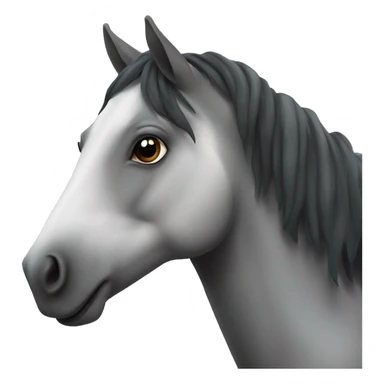horse with white spot on upper lip sticker