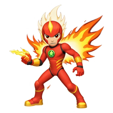Heatblast from Ben 10 sticker