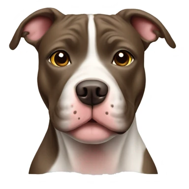 Cute pit bull dog  sticker