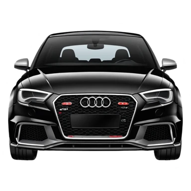 Car Audi rs 3 black sticker