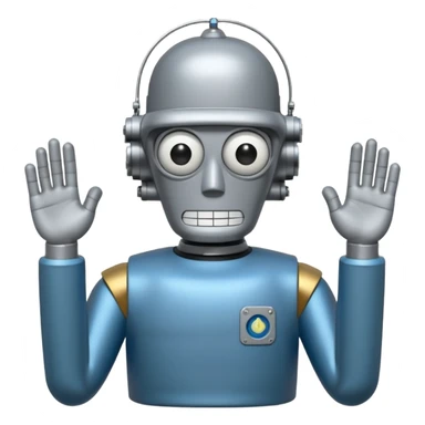 Bender from Futurama looking at the camera from back, wearing a t-shirt sticker