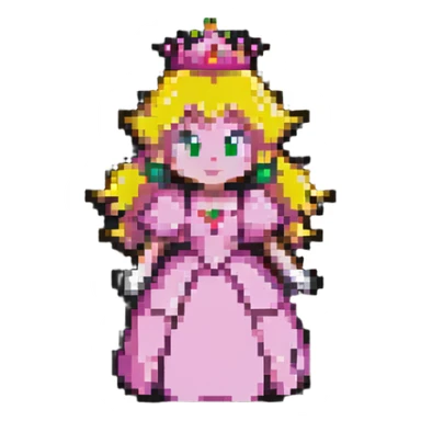 Princess Peach from Mario Bros sticker