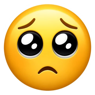 face with pleading eyes emoji sticker