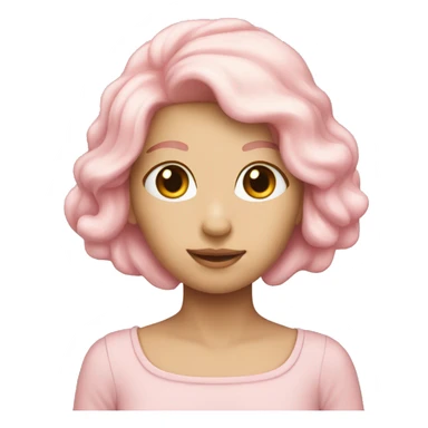 light rose hert sticker