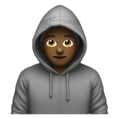 vim user in hoodie sticker