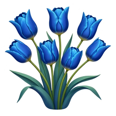 Blue tulips sticker