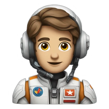 un xwing piloter par macron sticker