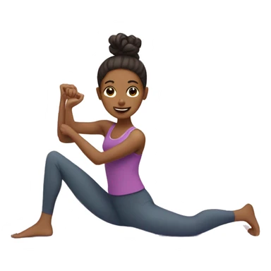 Girl doing pilates  sticker