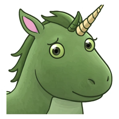 Rainbow unicorn  sticker