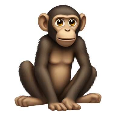 Monkey griddying sticker