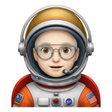 Vampire Astronauts with Glasses sticker