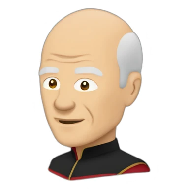 Picard engage! sticker