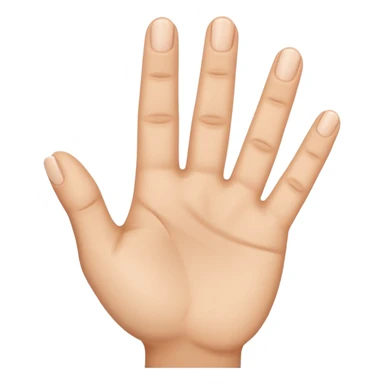 hand emoji with 3 fingers up sticker
