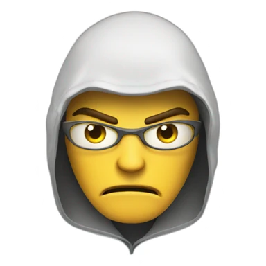 angry hacker sticker