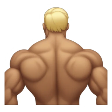 muscular back sticker