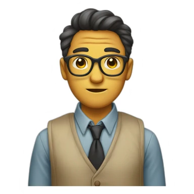 geek with a handkerchief in its nose sticker