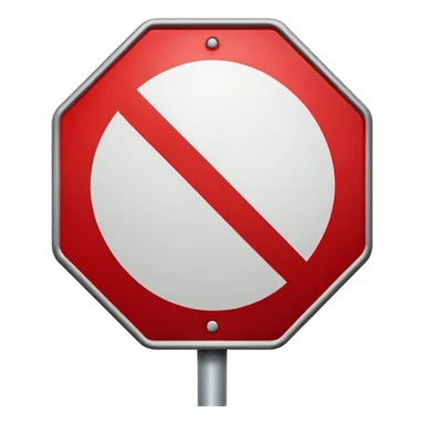 Stop sign sticker