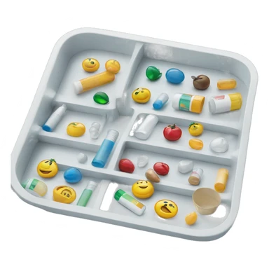 Pharmacy counting tray sticker