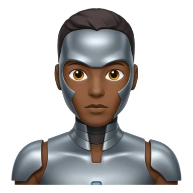 African American Android Male sticker