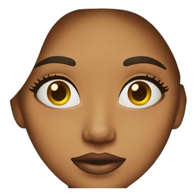 the girl applies makeup sticker