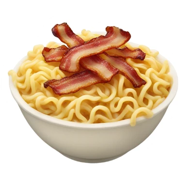Ramen noodles with bacon sticker