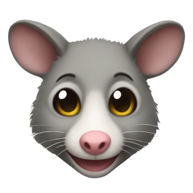 A possum emoji sticker