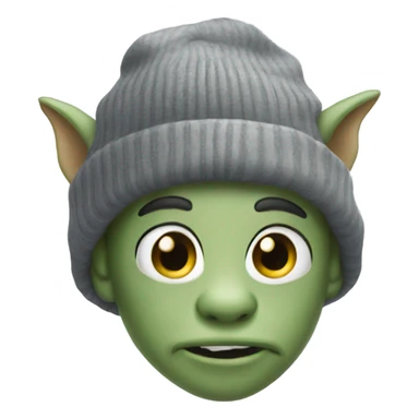 Gargoyle with a beanie sticker