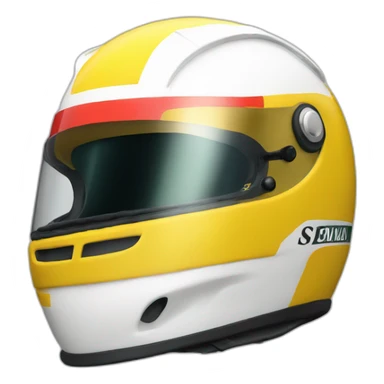 ayrton senna helmet sticker