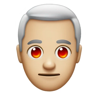 normal emoji with bloodshot puffy and red eyes sticker