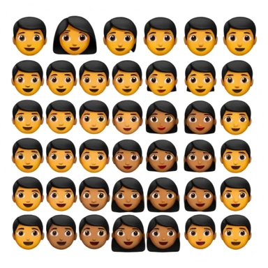 Black desi emojis sticker