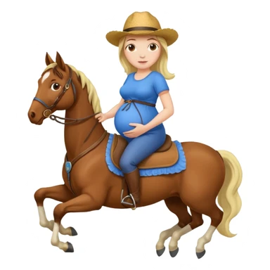 fai la ragazza del cavallo incinta sticker
