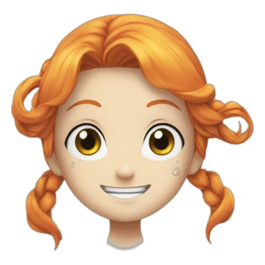 Nami sur Luffy sticker