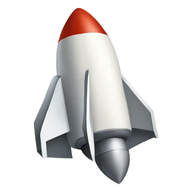 a letter "A" as rocket sticker