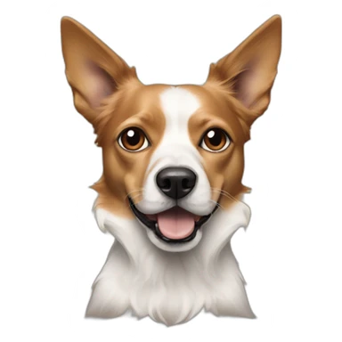 david bowie as a dog sticker